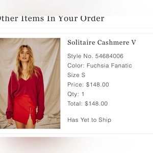 Free People Cashmere sweater